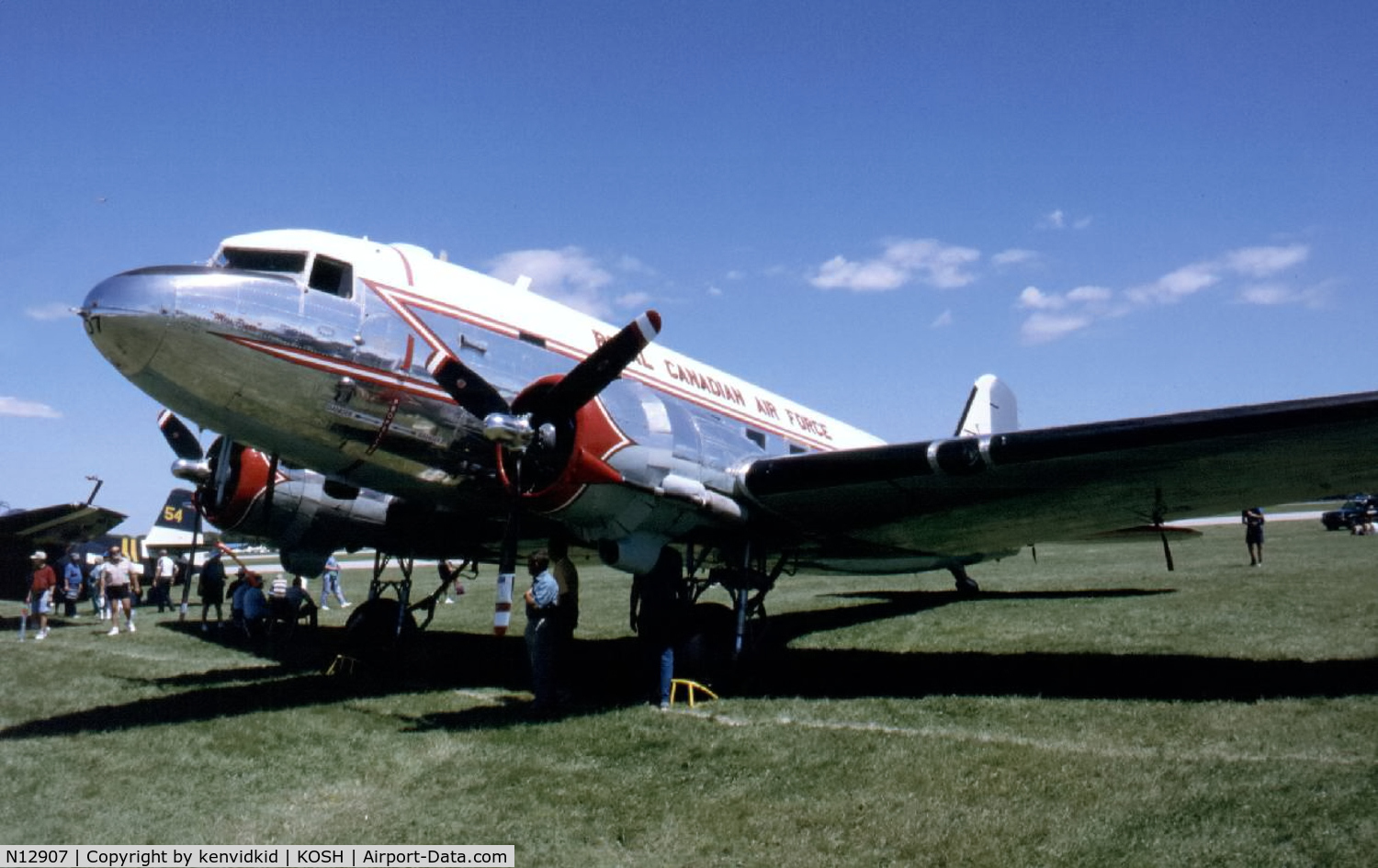 N12907, 1945 Douglas C-47B Skytrain C/N 27187, At Air Adventure 1993 Oshkosh.