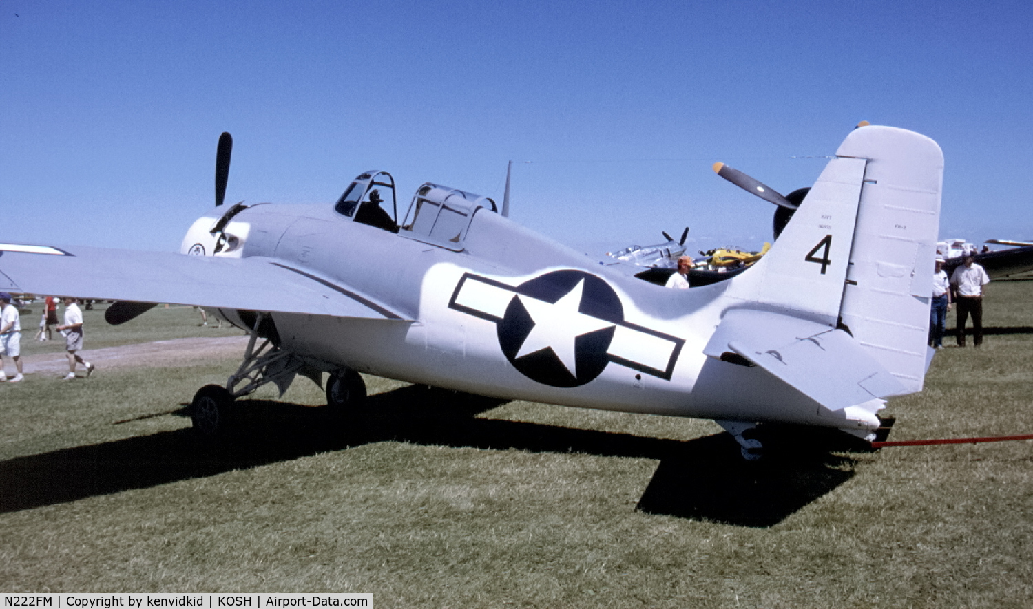 N222FM, 1953 General Motors (Grumman) FM-2 Wildcat C/N 5975, At Air Adventure 1993 Oshkosh.