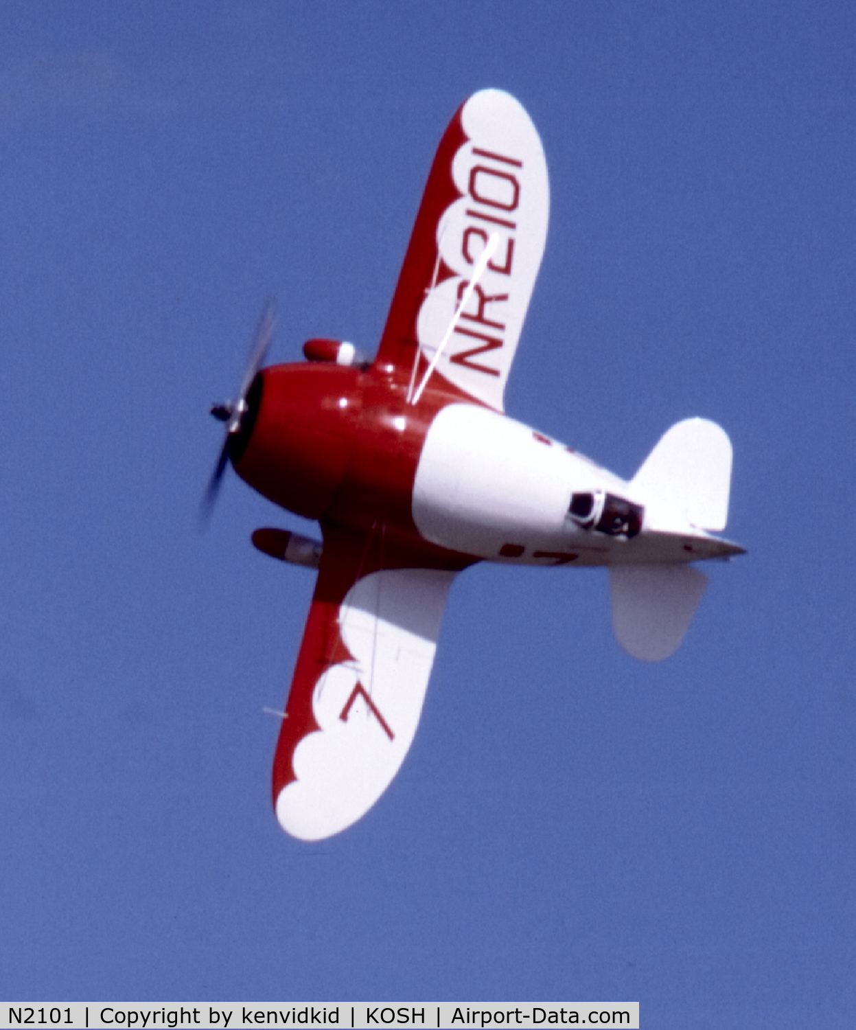 N2101, 1933 Granville Brothers Gee Bee Sportster E C/N R-2, At Air Adventure 1993 Oshkosh.