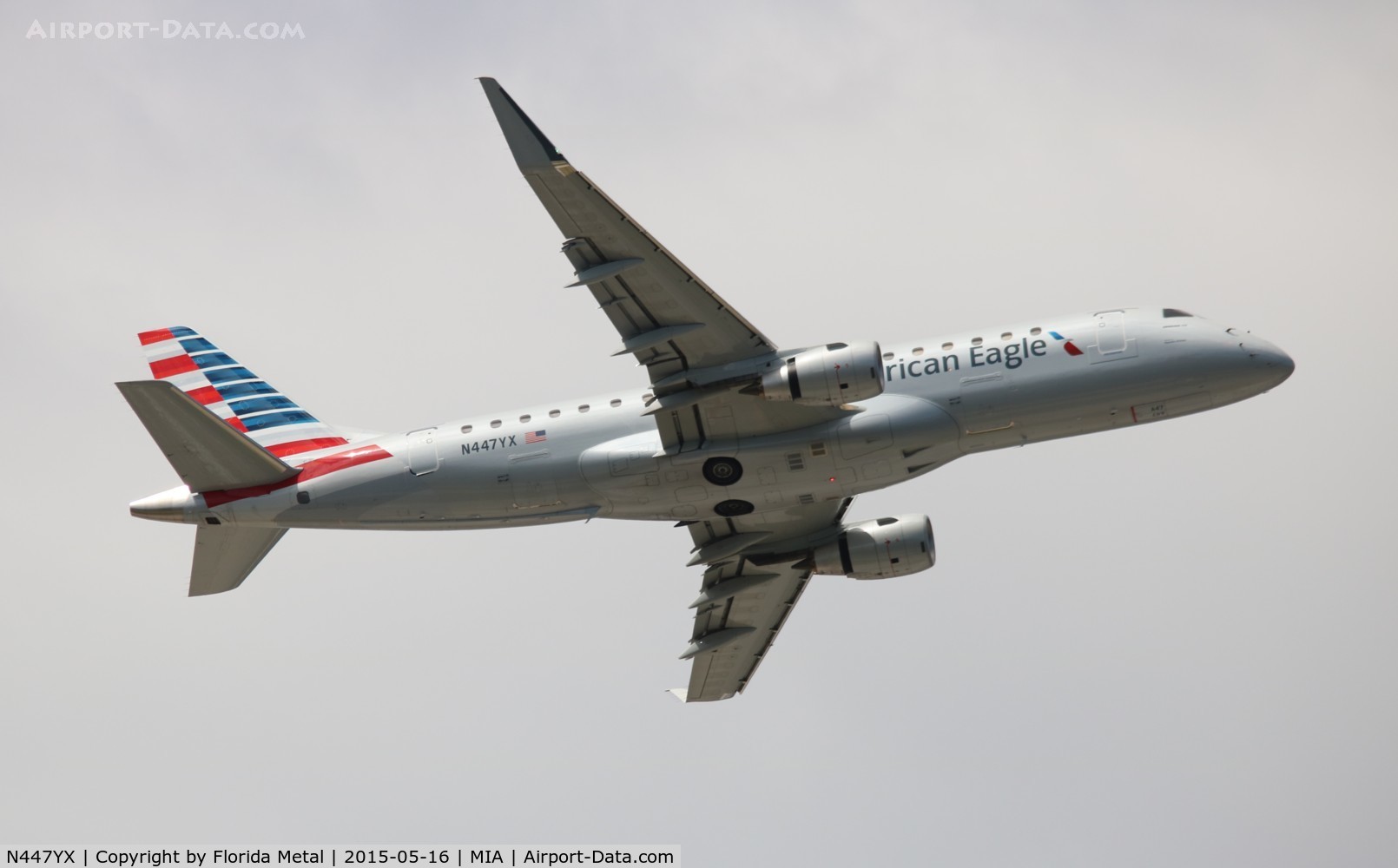 N447YX, 2015 Embraer 175LR (ERJ-170-200LR) C/N 17000463, Eagle