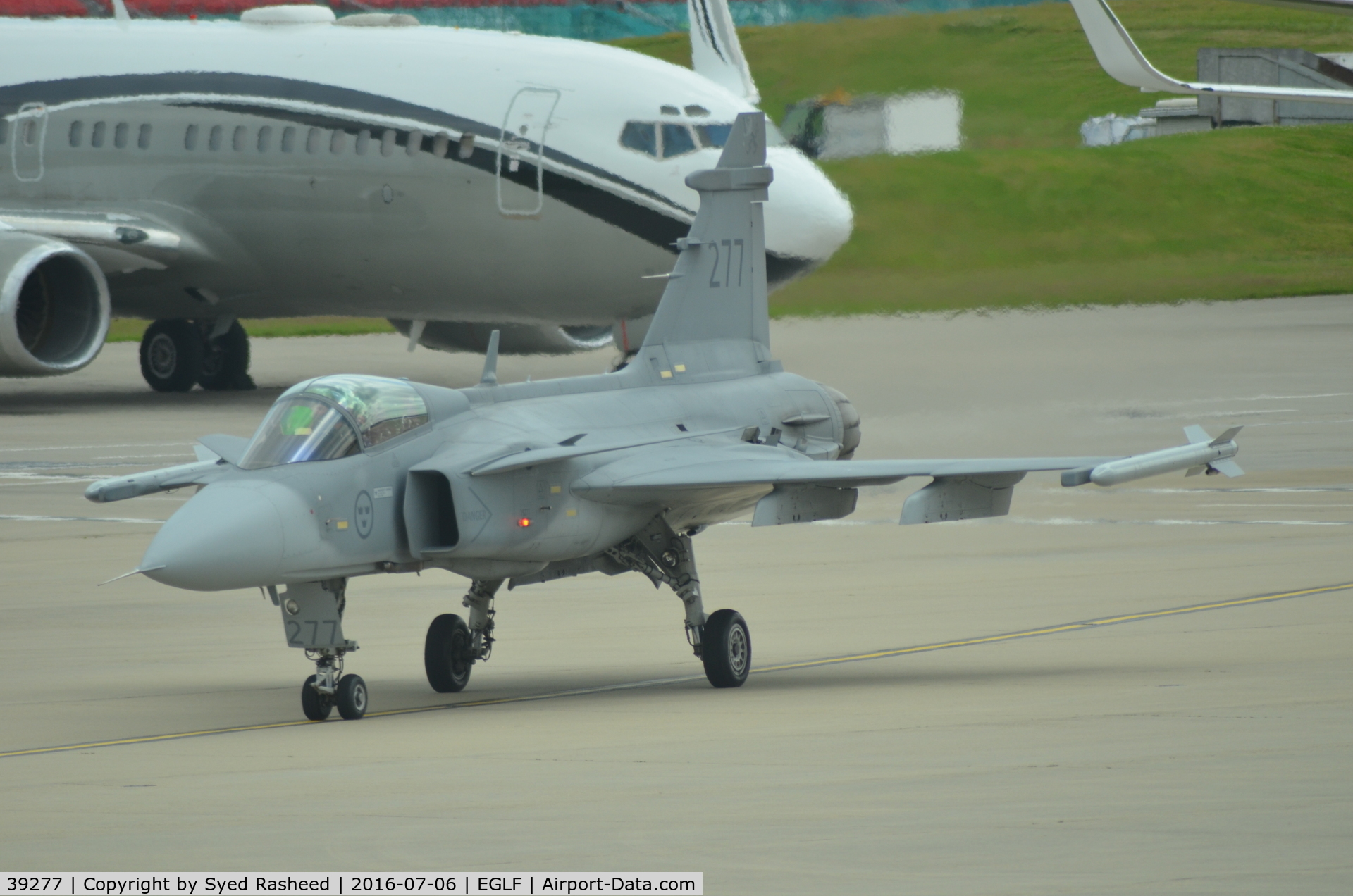 39277, Saab JAS-39C Gripen C/N 39277, Saab Gripen taxis out for validation flight