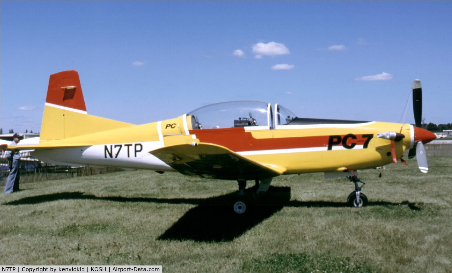 N7TP, 1985 Pilatus PC-7 C/N 498, At Air Adventure 1993 Oshkosh.
