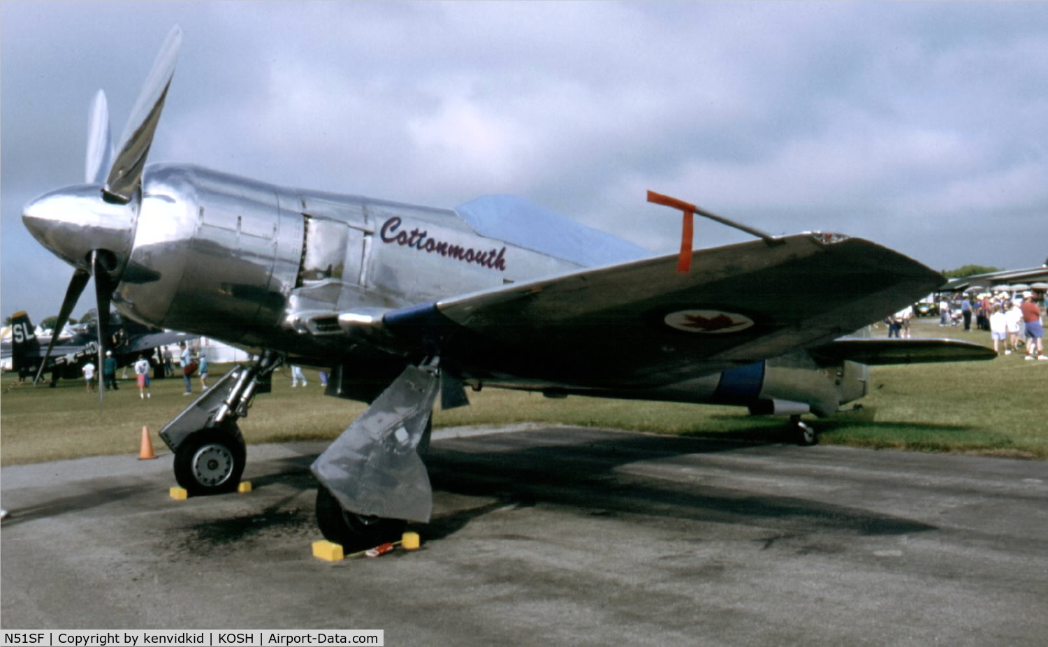 N51SF, 1948 Hawker Sea Fury T.20 C/N ES.3613, At Air Adventure 1993 Oshkosh.