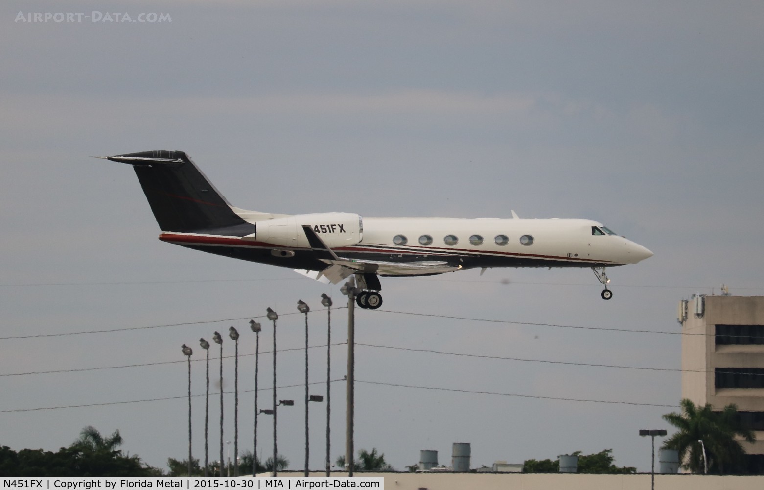 N451FX, 2015 Gulfstream Aerospace GIV-X (G450) C/N 4332, Flexjet