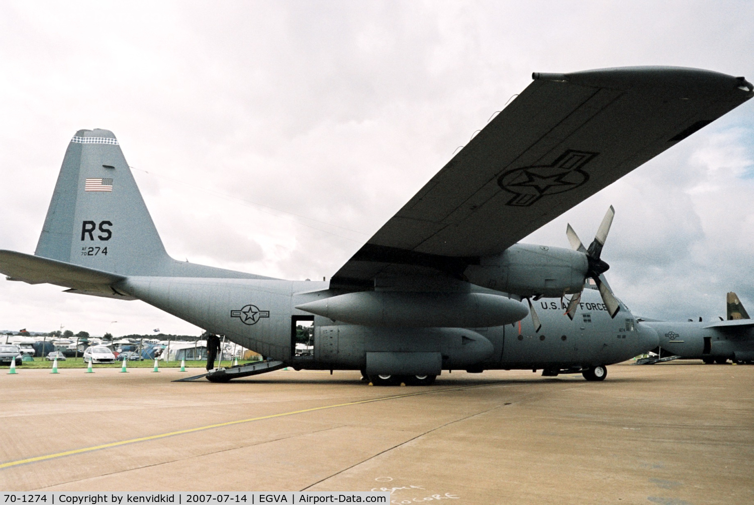 70-1274, 1970 Lockheed C-130E Hercules C/N 382-4429, On static display at RIAT 2007.