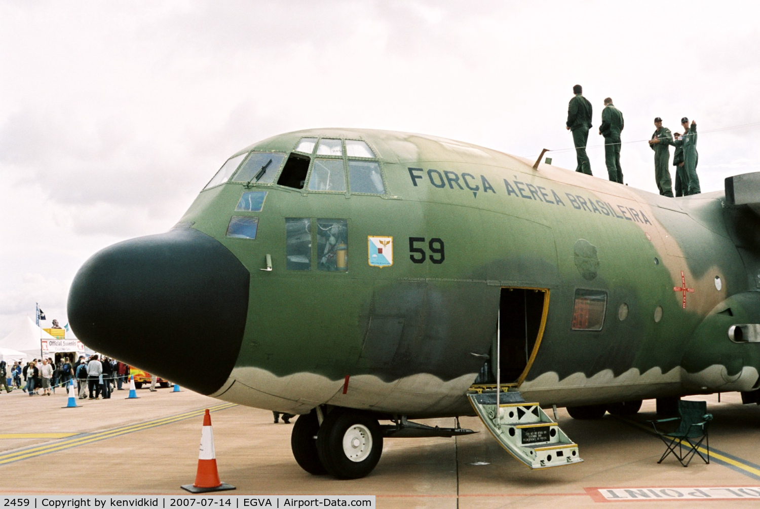 2459, 1968 Lockheed RC-130E Hercules C/N 382-4292, On static display at RIAT 2007.