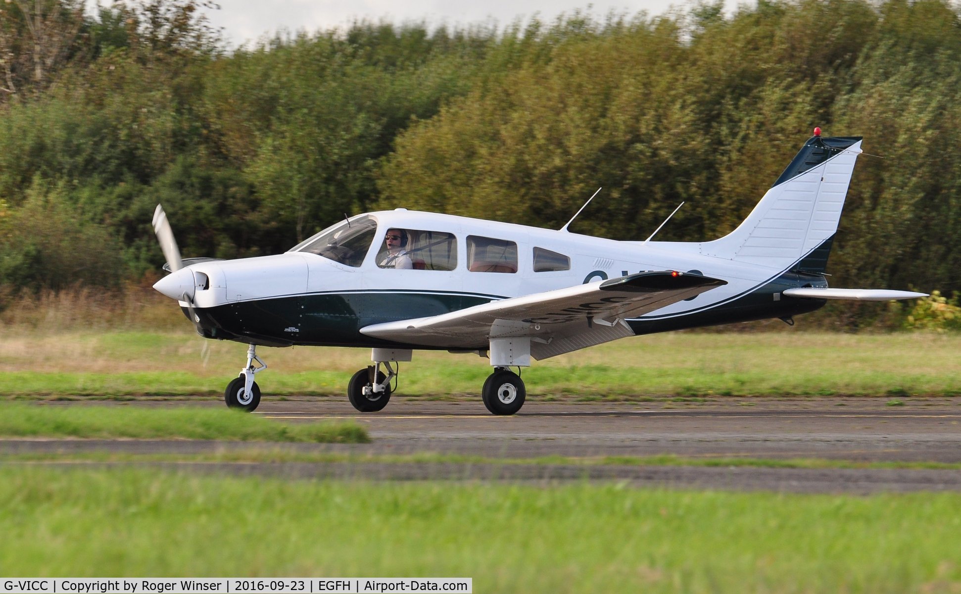 G-VICC, 1979 Piper PA-28-161 Cherokee Warrior II C/N 28-7916317, Warrior II in a new colour scheme for 2016.