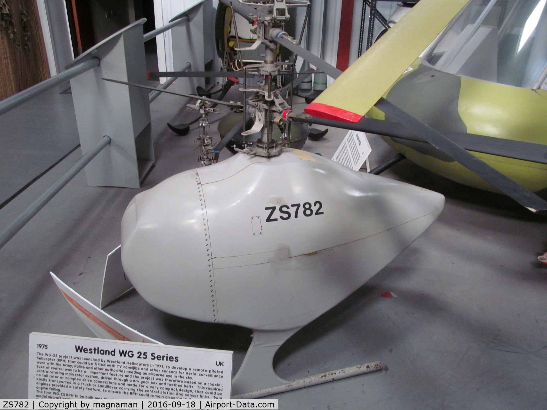 ZS782, Westland WG25 RPH Sharpeye C/N Not found, mock up drone prototype - at a great museum in Weston super mare