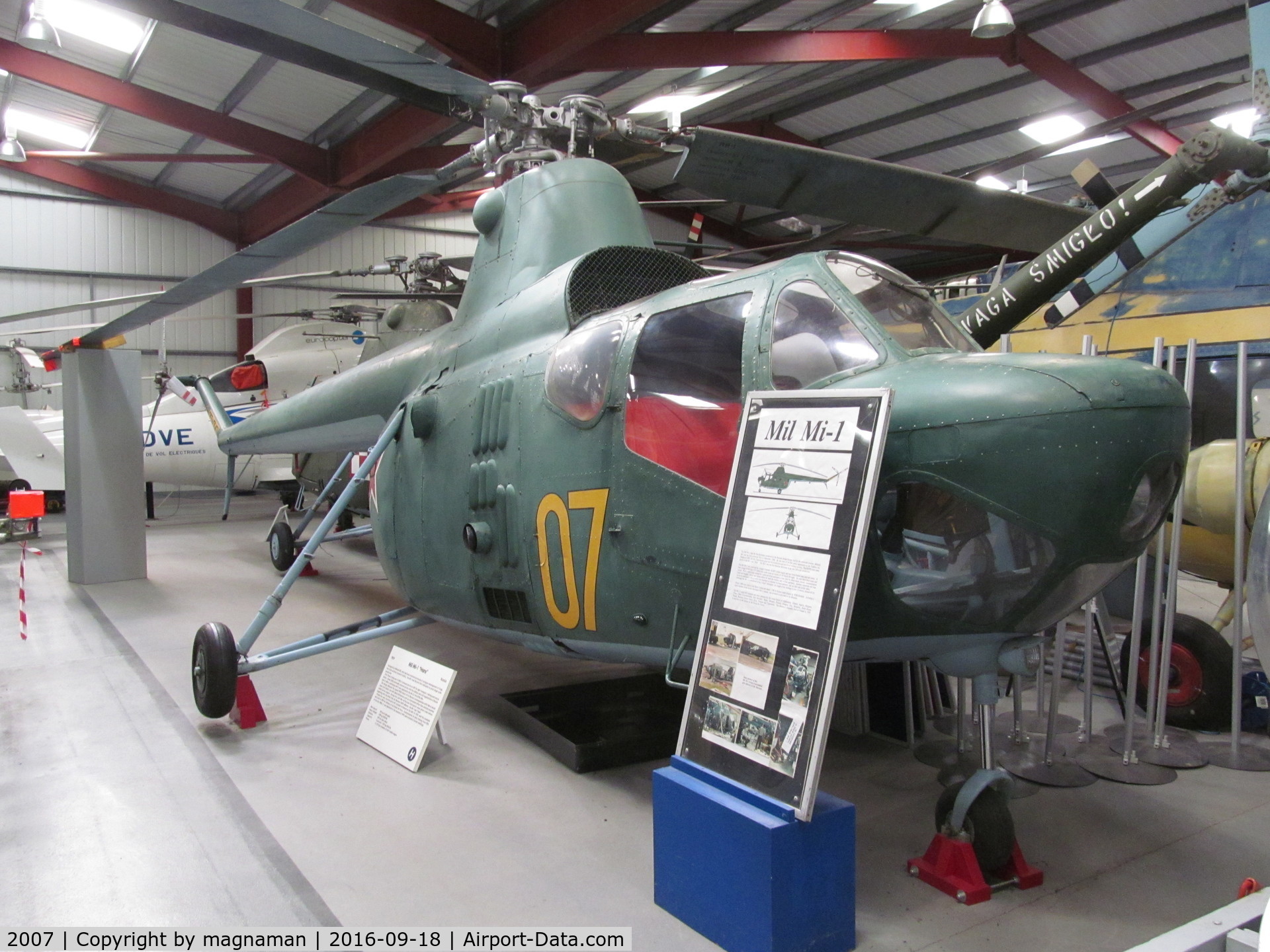 2007, Mil Mi-1 C/N S112007, nice eastern Europe contingent at this museum