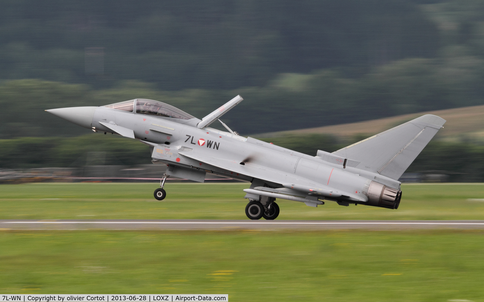 7L-WN, Eurofighter EF-2000 Typhoon S C/N GS011, landing in Zeltweg