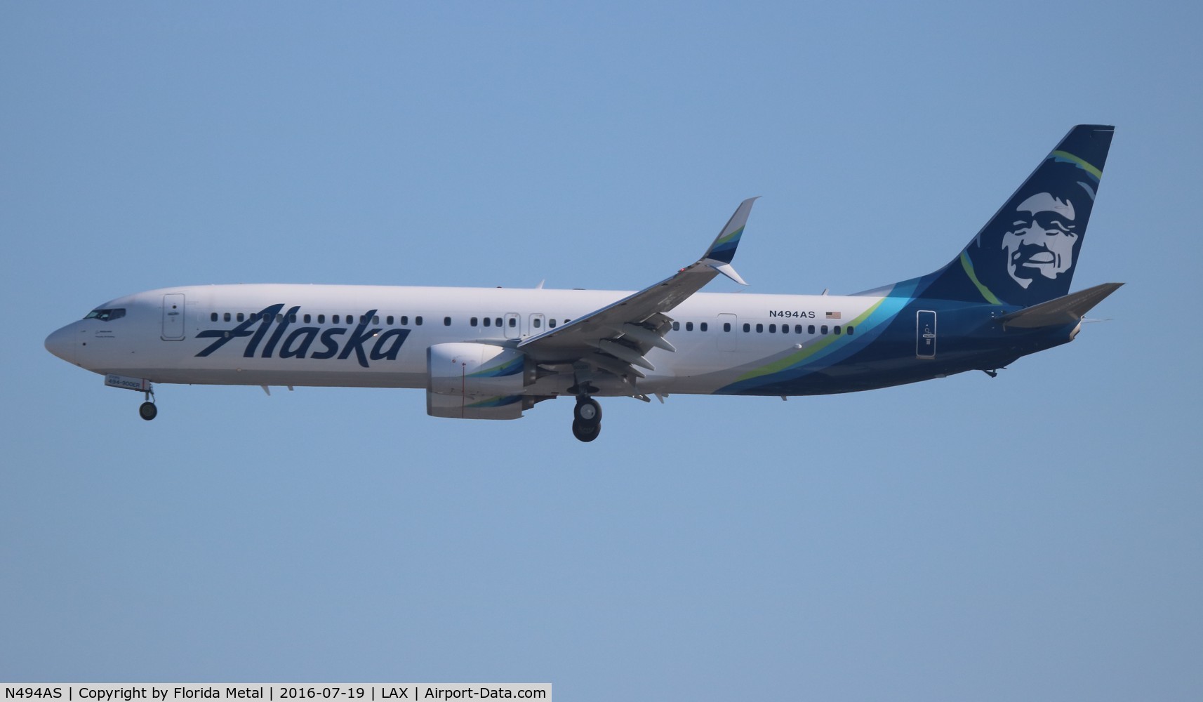 N494AS, 2016 Boeing 737-990/ER C/N 41729, Alaska