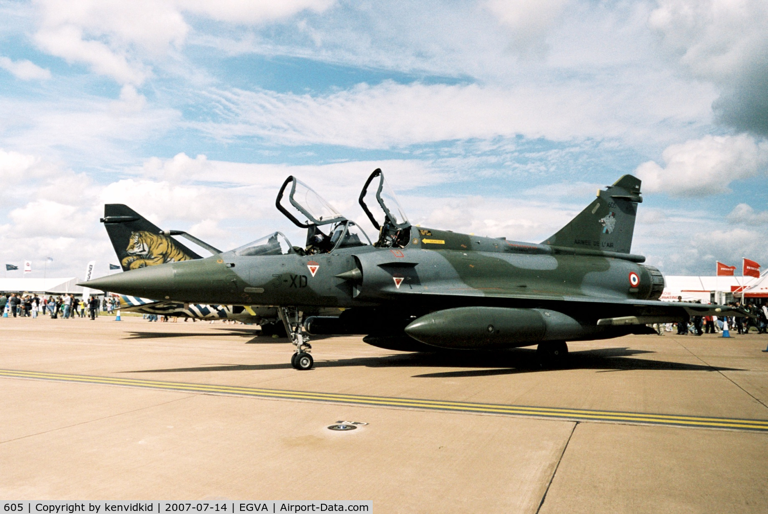 605, Dassault Mirage 2000D C/N 397, On static display at 2007 RIAT.