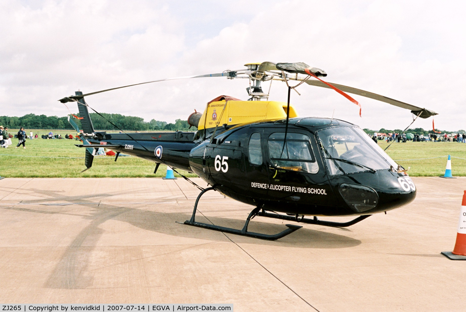 ZJ265, 1997 Eurocopter AS-350BB Squirrel HT1 Ecureuil C/N 2995, On static display at 2007 RIAT.