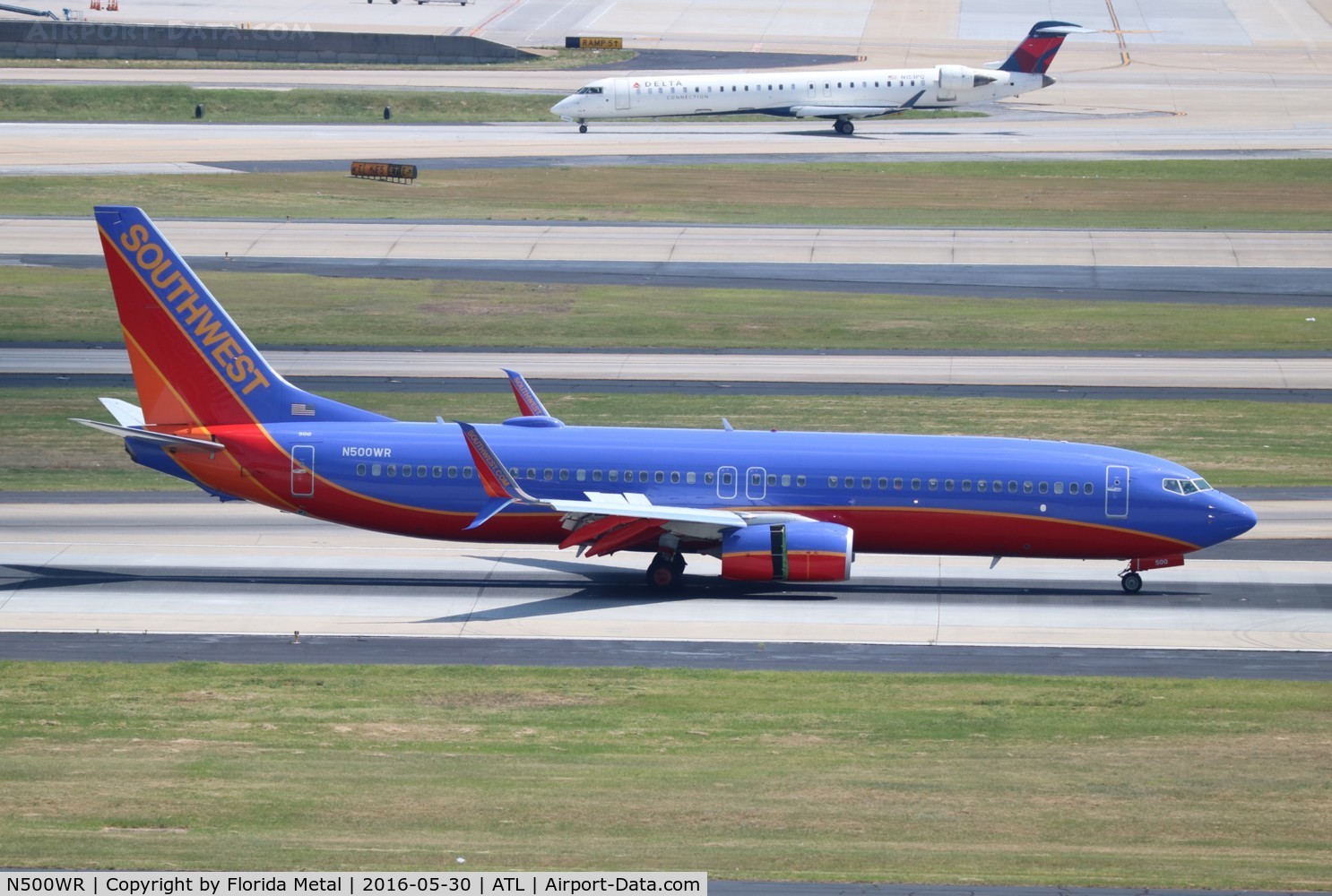 N500WR, 2014 Boeing 737-8H4 C/N 36898, Southwest 737-800 that wears the former registration of retired NASCAR Driver Rusty Wallace's Lear.