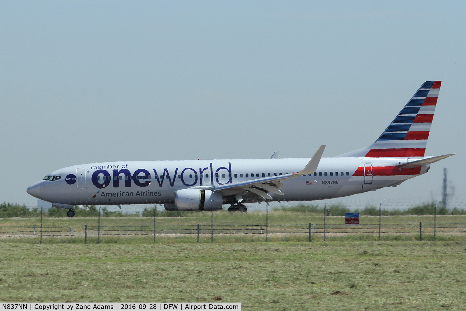 N837NN, 2010 Boeing 737-823 C/N 30908, American Airlines One World at DFW Airport