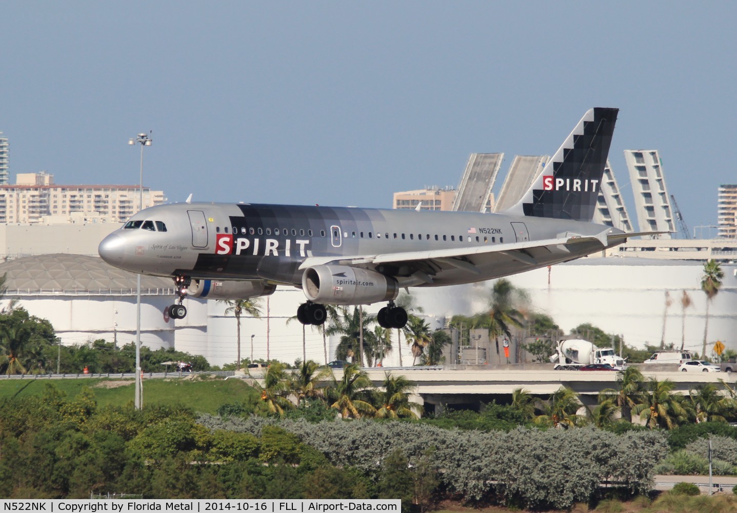 N522NK, 2006 Airbus A319-132 C/N 2893, Spirit