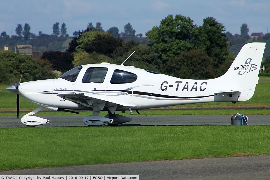 G-TAAC, 2006 Cirrus SR20 GTS C/N 1694, Visiting aircraft @ EGBO. EX:-N997SR.