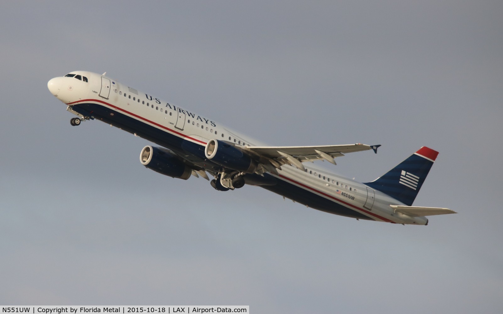 N551UW, 2011 Airbus A321-231 C/N 4940, USAirways