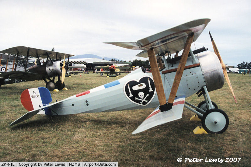 ZK-NIE, 1999 Nieuport 24bis Replica C/N PM7668, The Vintage Aviator Ltd., Wellington