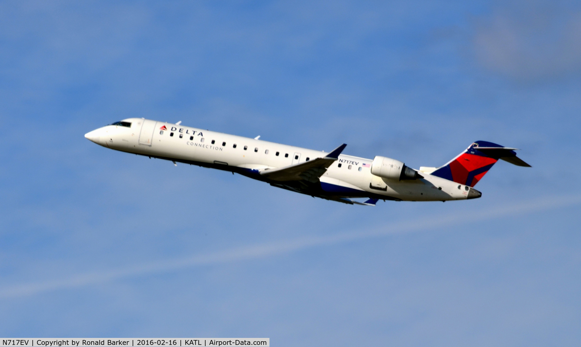 N717EV, 2003 Bombardier CRJ-701 (CL-600-2C10) Regional Jet C/N 10088, Takeoff Atlanta