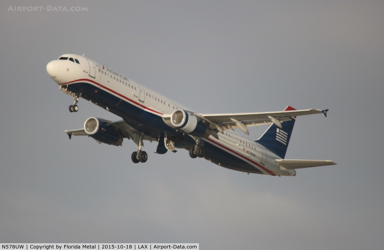 N578UW, 2014 Airbus A321-231 C/N 6035, USAirways Heritage
