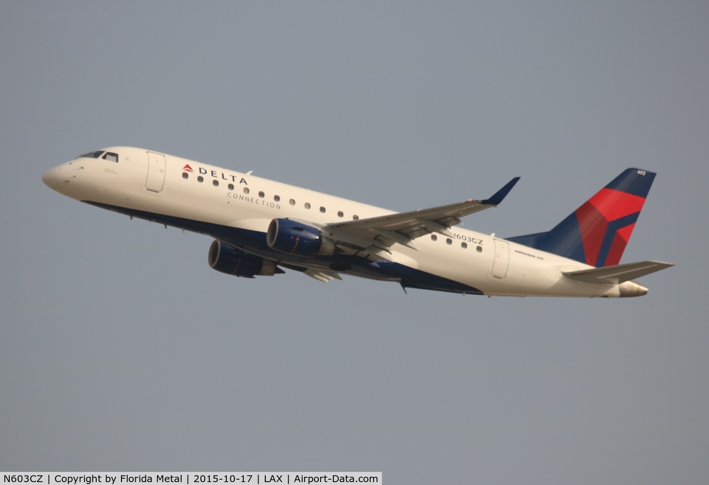 N603CZ, 2007 Embraer 175LR (ERJ-170-200LR) C/N 17000176, Delta Connection