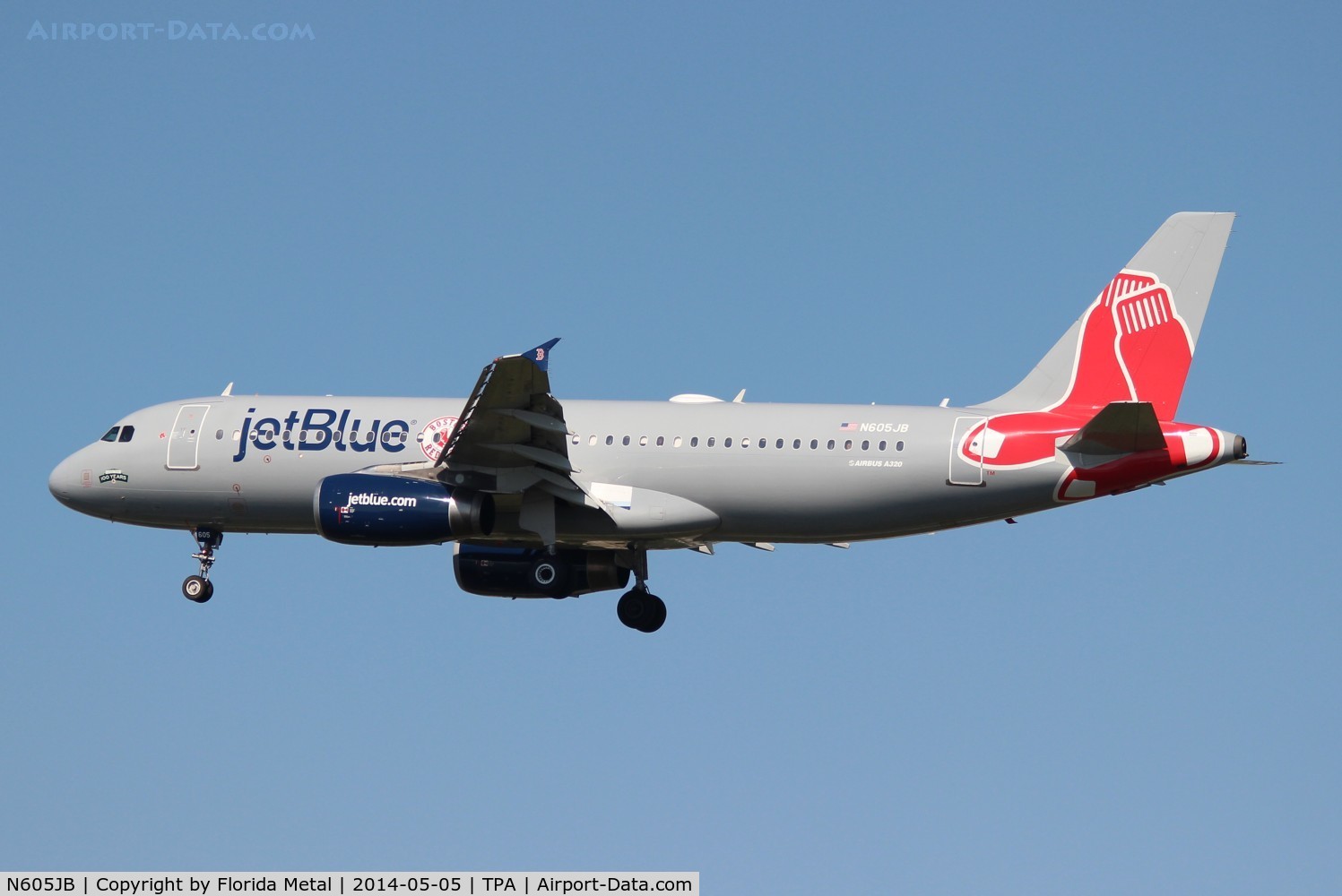 N605JB, 2005 Airbus A320-232 C/N 2368, Jet Blue Boston Red Socks
