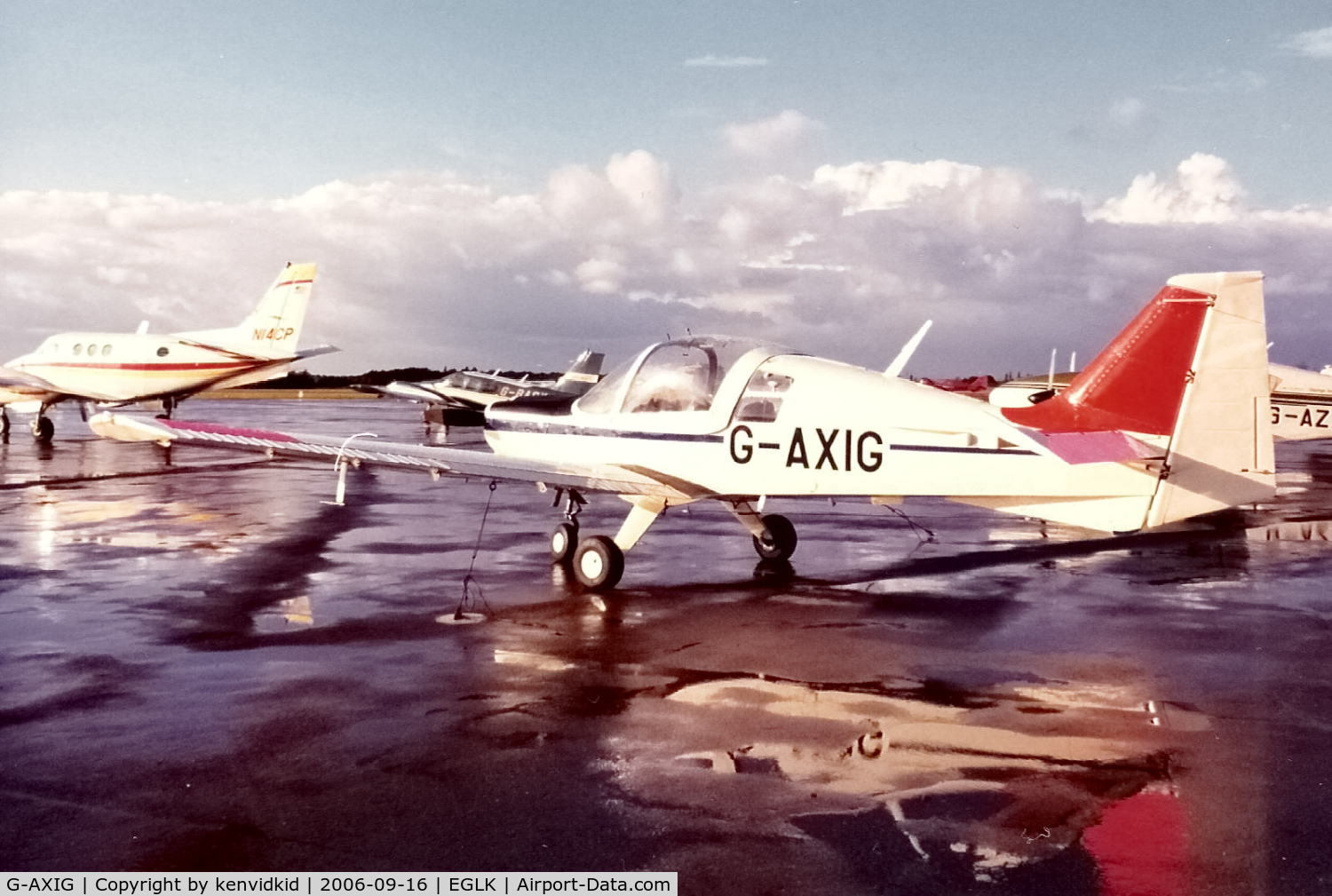 G-AXIG, 1971 Scottish Aviation Bulldog Series 100 Model 104 C/N BH120/002, At Blackbushe.