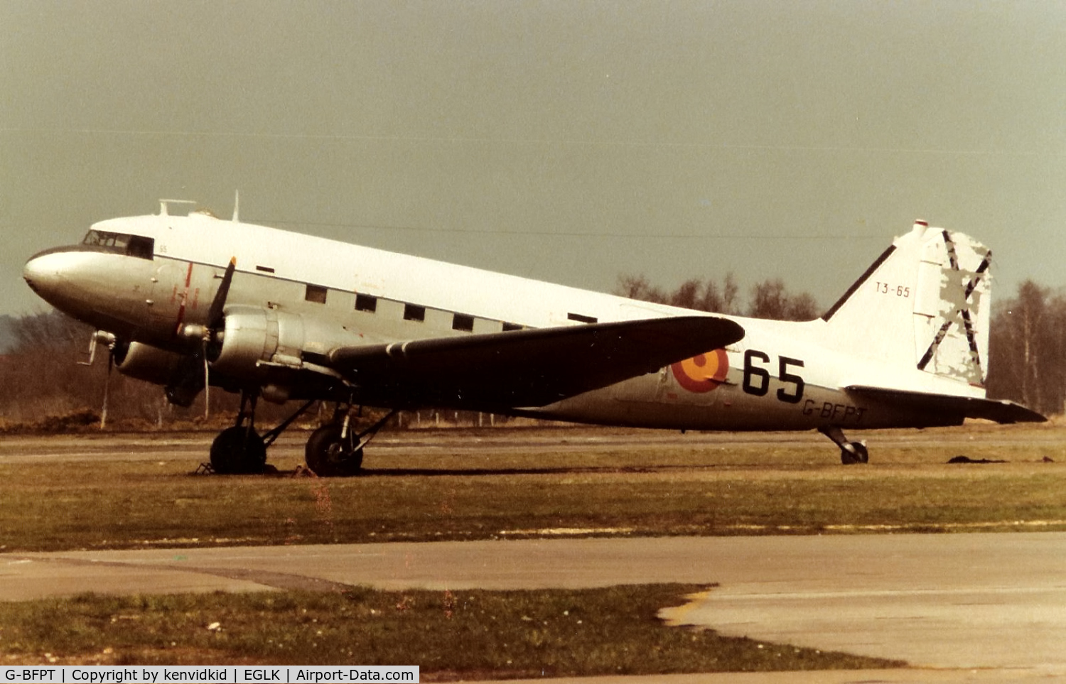 G-BFPT, 1943 Douglas C-47A Skytrain (DC-3) C/N 19268, Ex Spanish Air Force.
At Blackbushe.