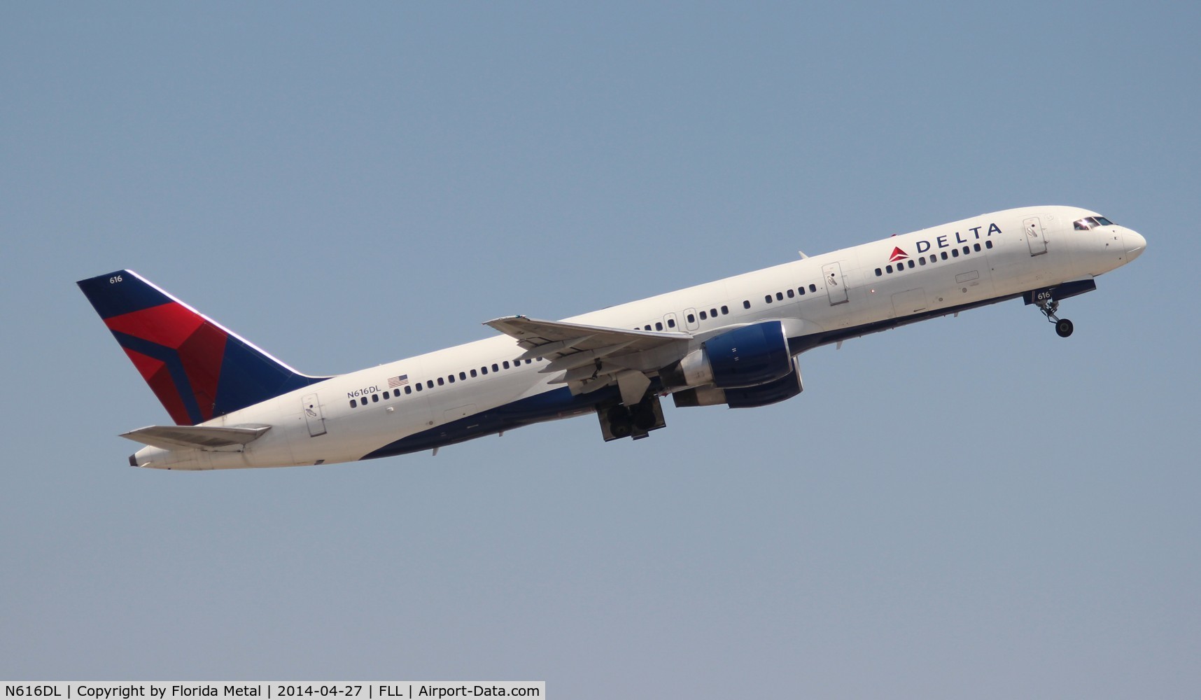 N616DL, 1986 Boeing 757-232 C/N 22823, Delta