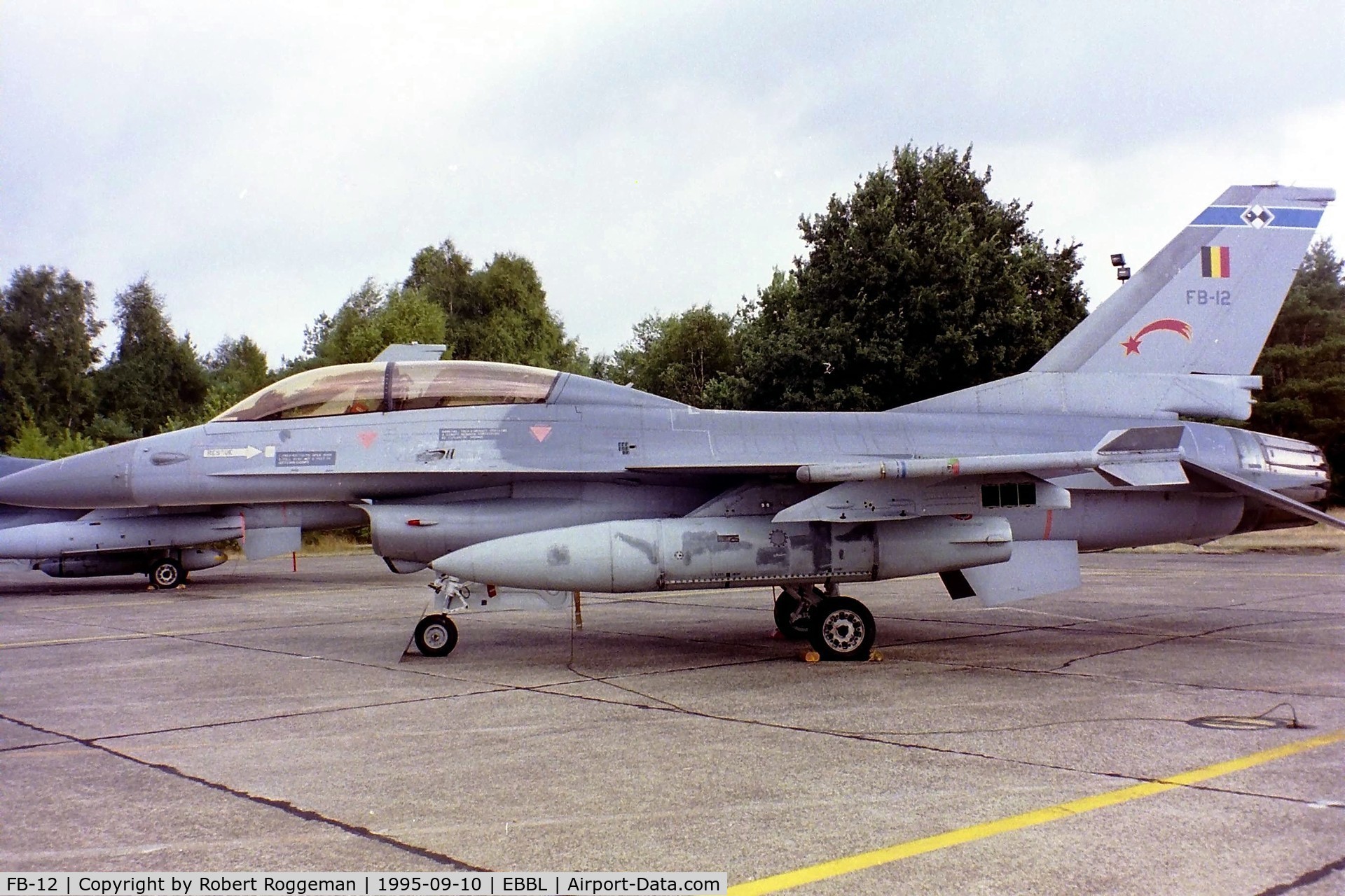 FB-12, 1982 SABCA F-16B Fighting Falcon C/N 6J-12, 2 SQN.FLORENNES.