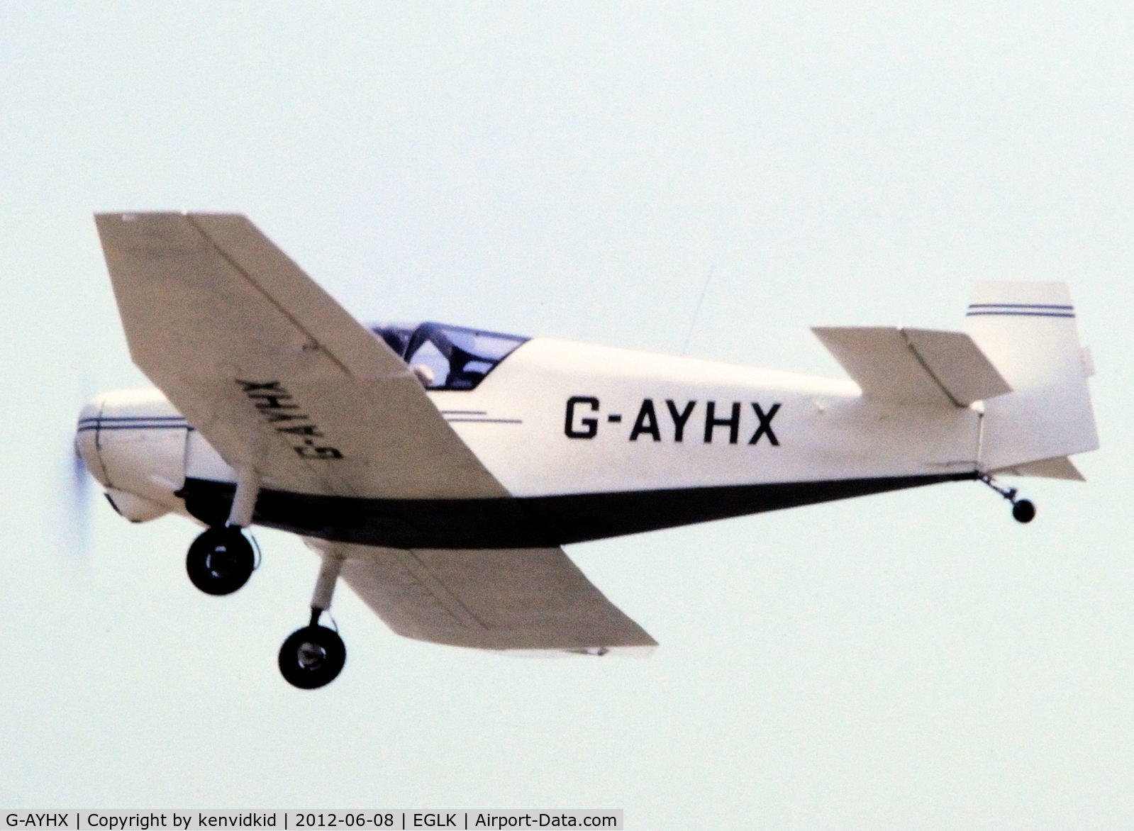 G-AYHX, 1958 SAN Jodel D-117A C/N 903, At Blackbushe.