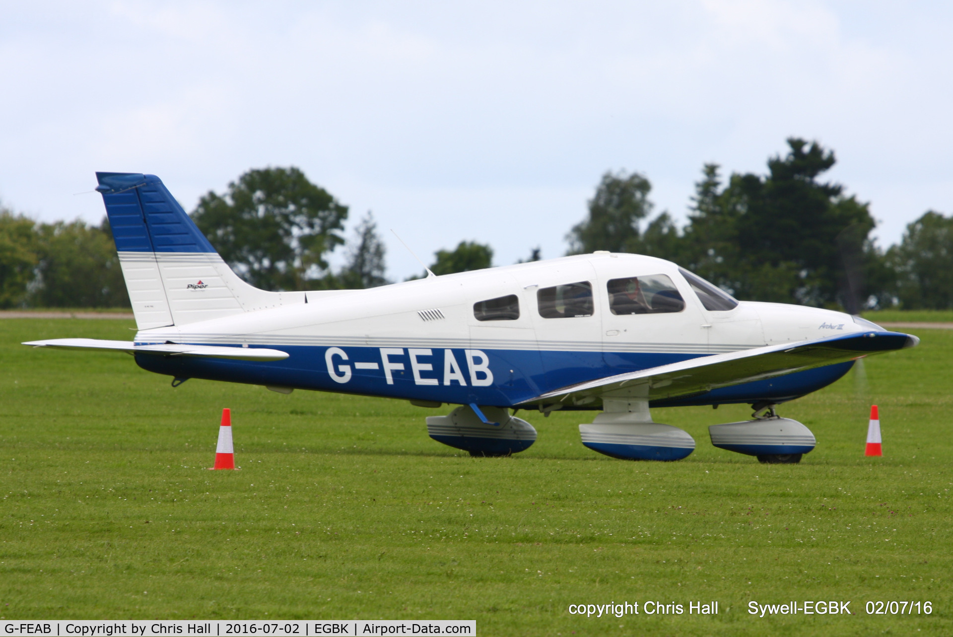 G-FEAB, 2003 Piper PA-28-181 Cherokee Archer III C/N 2843567, at Aeroexpo 2016
