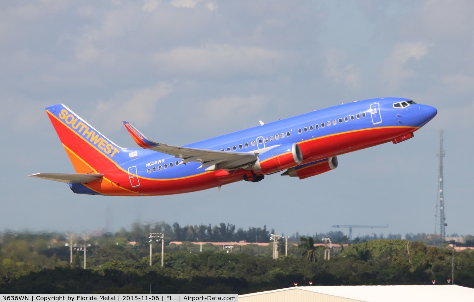 N636WN, 1996 Boeing 737-3H4 C/N 27709, Southwest