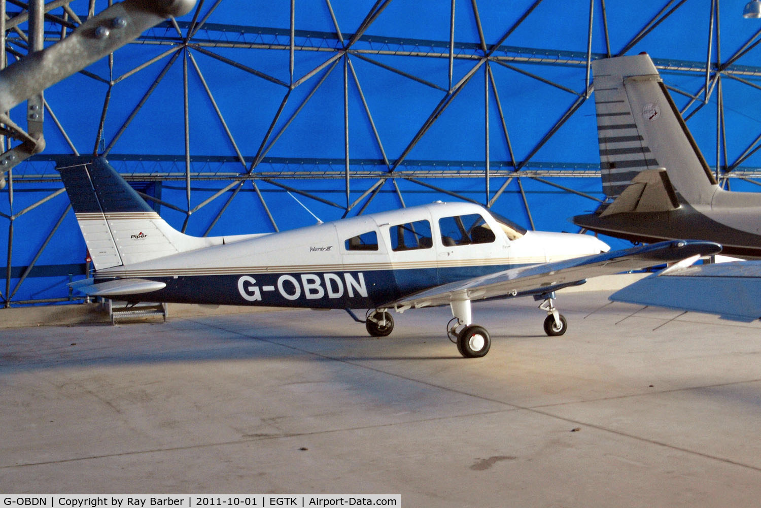 G-OBDN, 2003 Piper PA-28-161 C/N 2842177, Piper PA-28-161 Warrior III [2842177] Oxford-Kidlington~G 01/10/2011