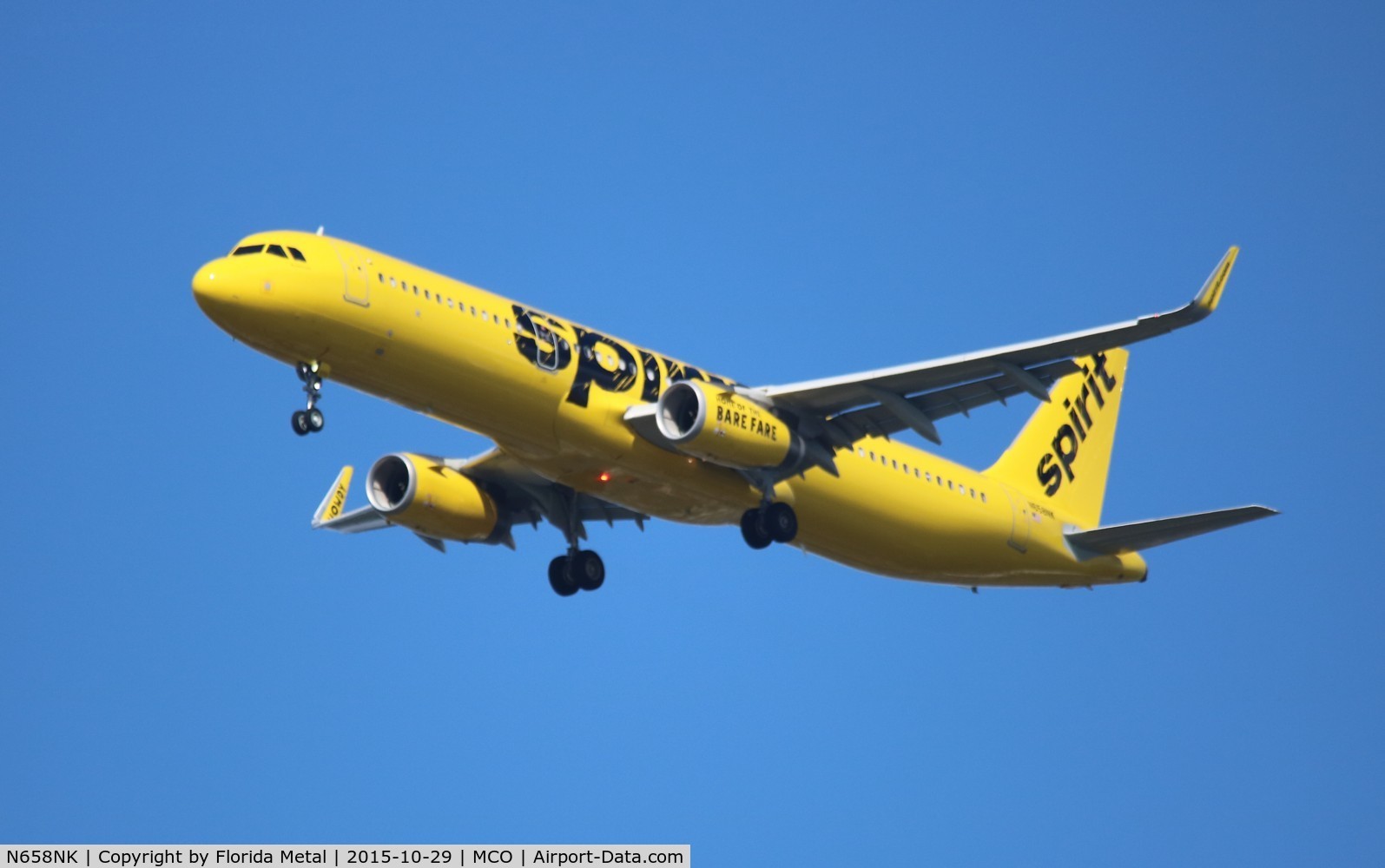 N658NK, 2015 Airbus A321-231 C/N 6736, Spirit