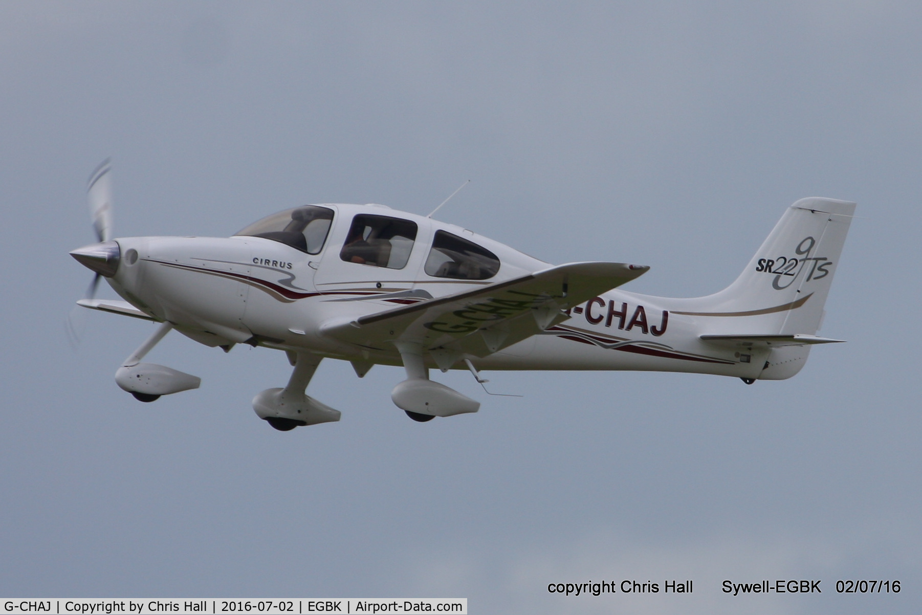 G-CHAJ, 2004 Cirrus SR22 GTS C/N 1057, at Aeroexpo 2016