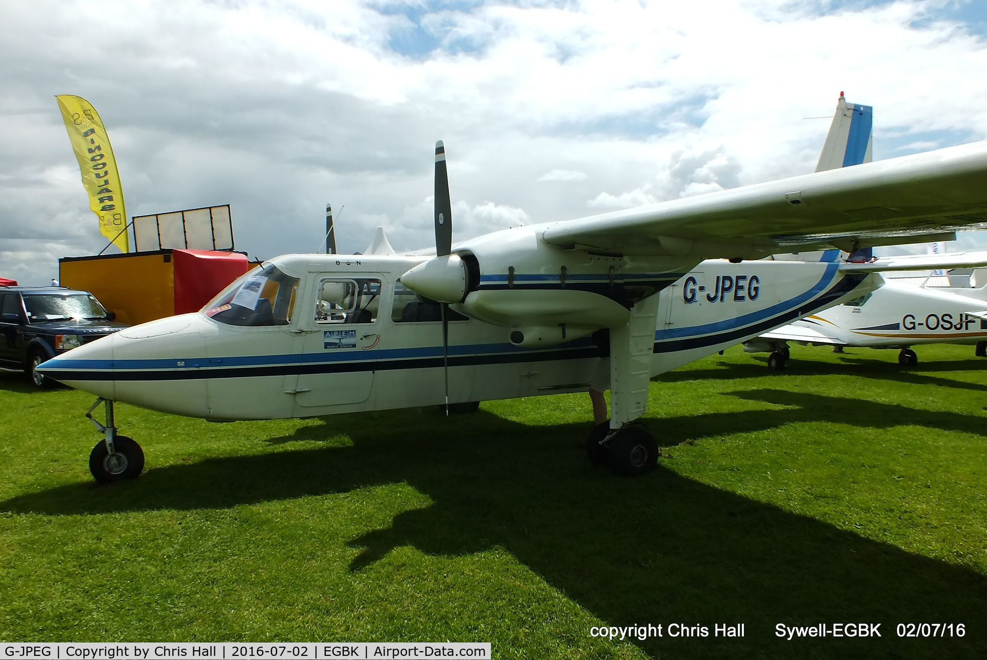 G-JPEG, 1976 Britten-Norman BN-2A-20 Islander C/N 541, at Aeroexpo 2016