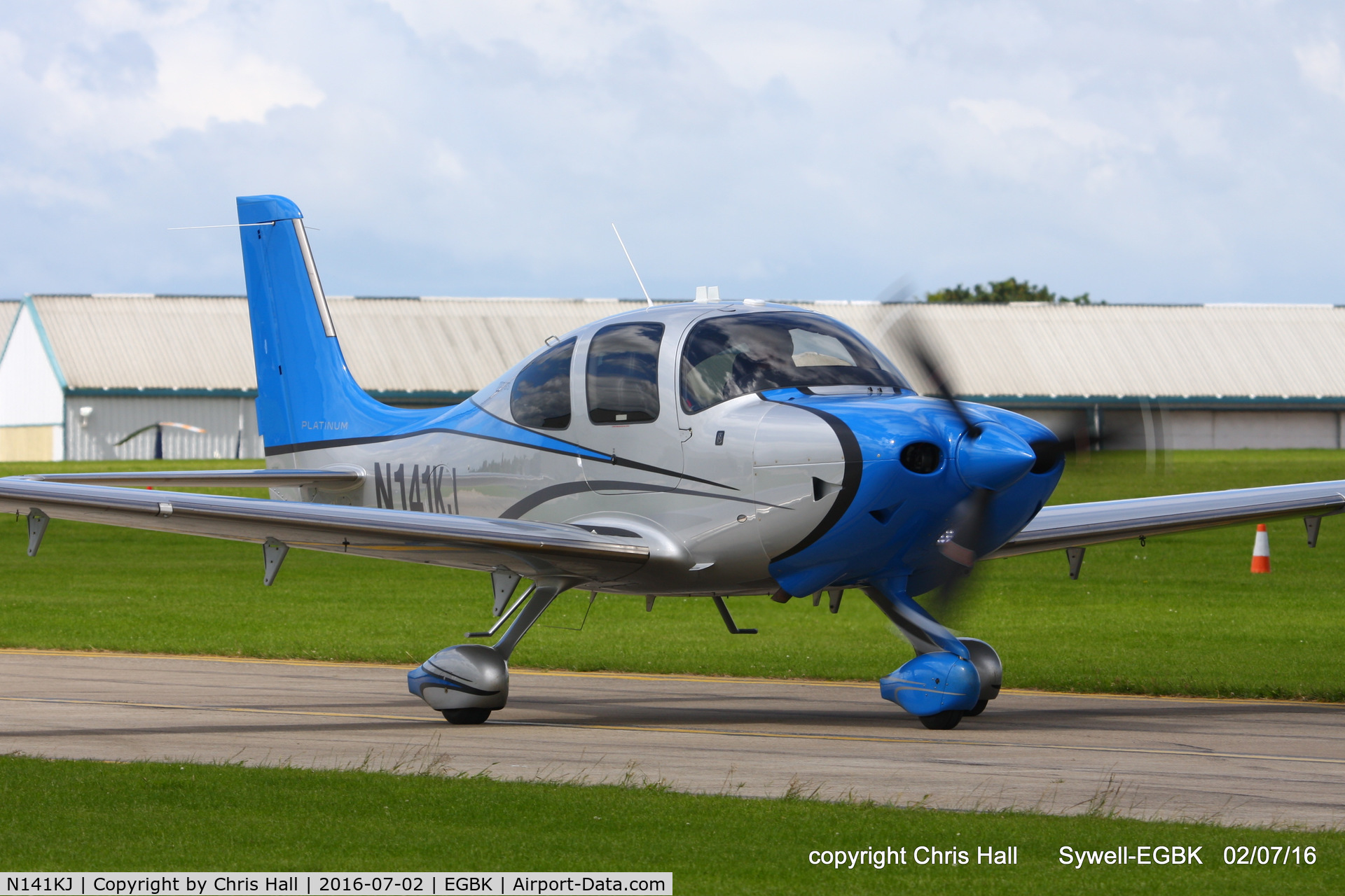 N141KJ, 2014 Cirrus SR22T C/N 0832, at Aeroexpo 2016