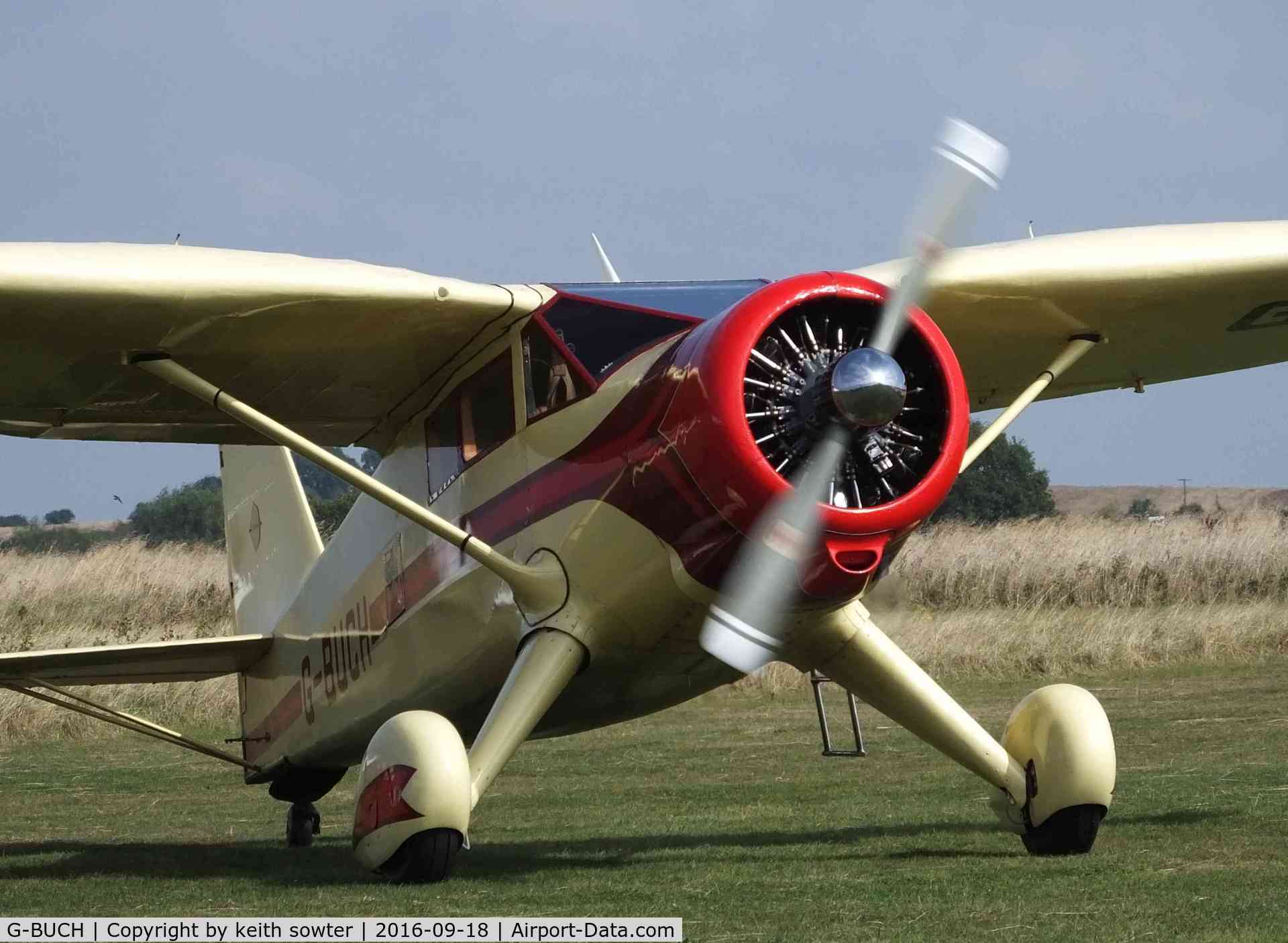 G-BUCH, 1943 Stinson V77 (AT-19) Reliant C/N 77-381, At Stow Maries