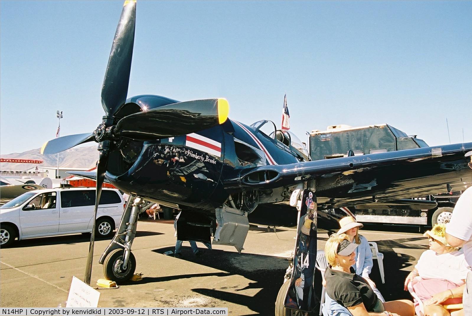 N14HP, 1945 Grumman F8F-1 Bearcat C/N D.10, At the 2003 Reno Air Races.