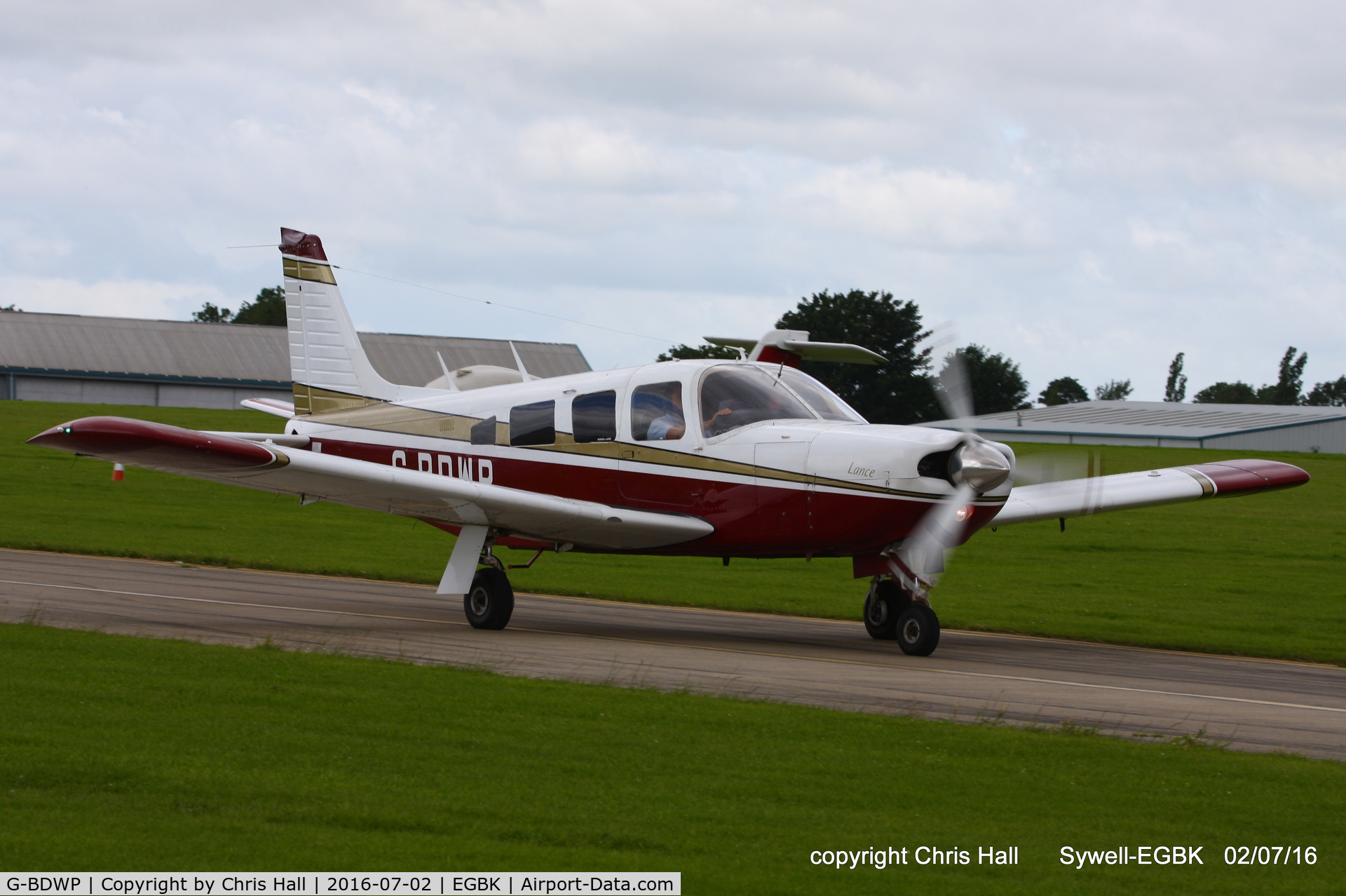 G-BDWP, 1976 Piper PA-32R-300 Cherokee Lance C/N 32R-7680176, at Aeroexpo 2016