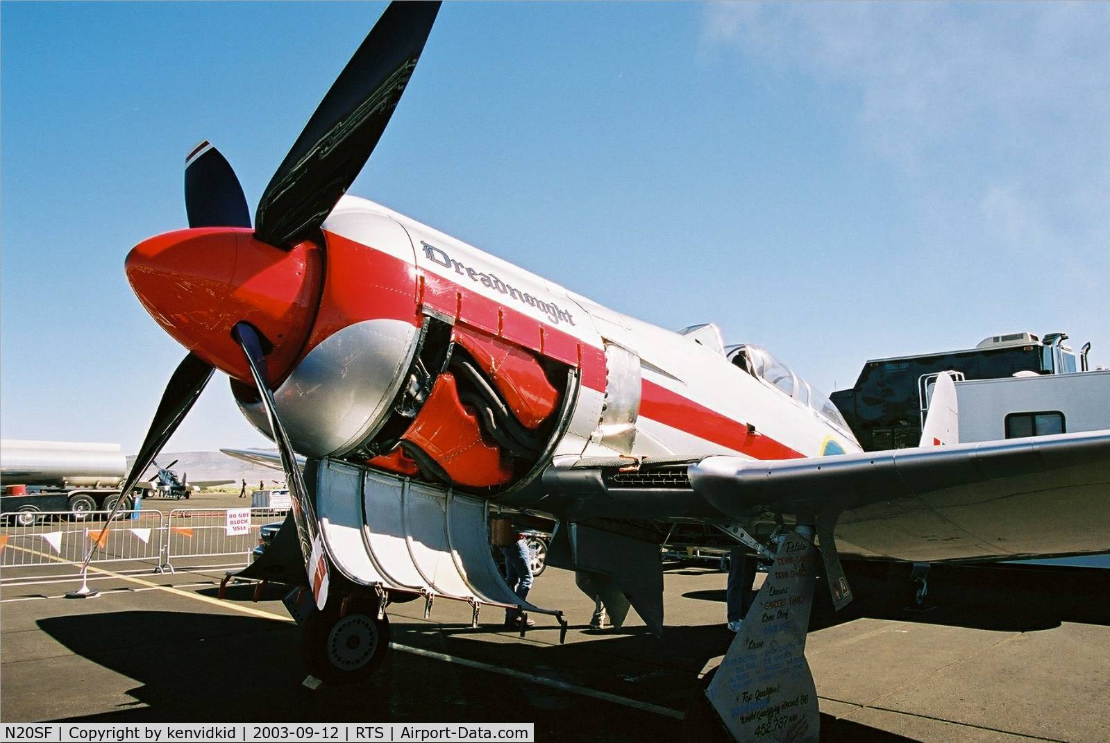 N20SF, 1956 Hawker Sea Fury T.20 C/N ES.9505, At the 2003 Reno Air Races.