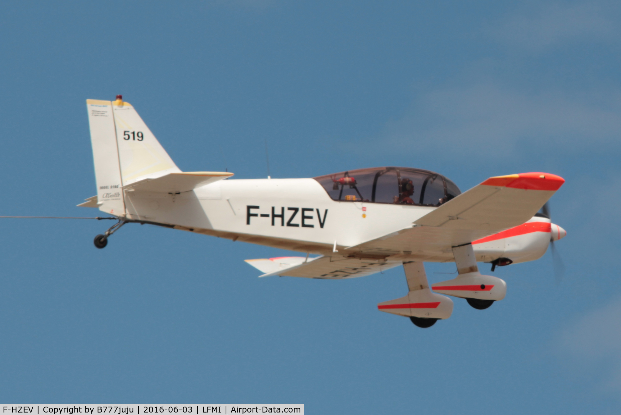 F-HZEV, Jodel D-140R Abeille C/N 519, at Istres