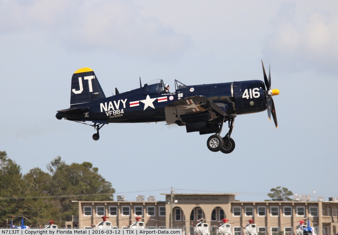 N713JT, 1945 Vought F4U-4B Corsair C/N 97143, Corsair