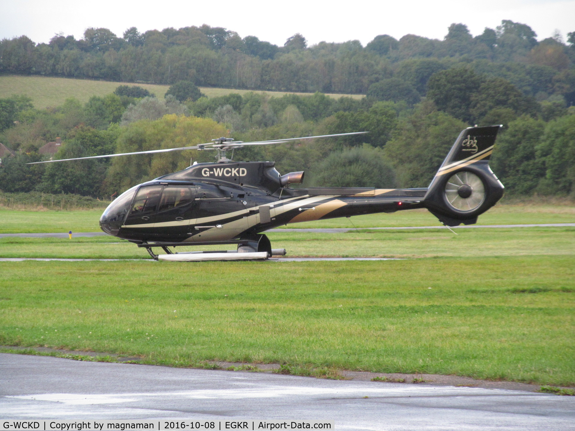 G-WCKD, 2009 Eurocopter EC-130B-4 (AS-350B-4) C/N 4746, just landed