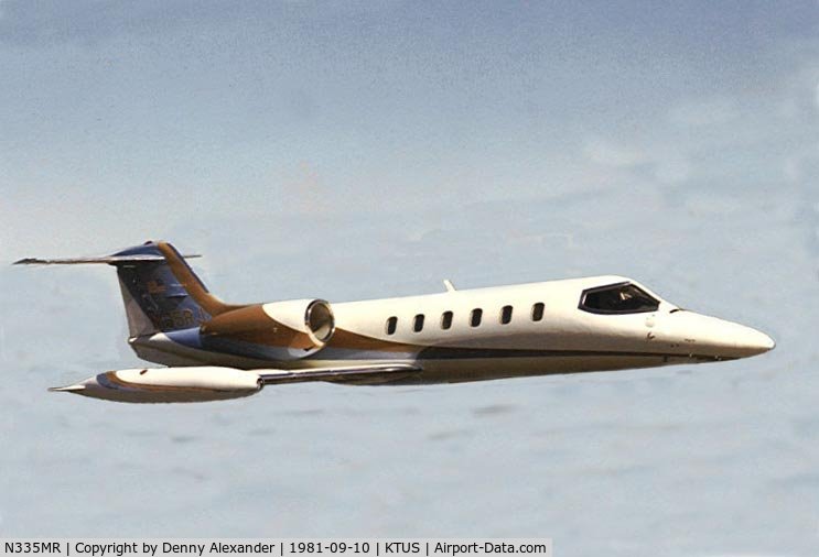 N335MR, 1981 Learjet 35A C/N 35A-443, flew 1981-1990 , purchased new as N135RJ, based at PGD,for 9 years, sold to NJ charter outfit 1990 w/ approx. 2000 hrs tt,, CP for Kanair, Inc., Napes, FL.
Glad to see she is still in service so nearby in SRQ. I live in Cape Coral, FL