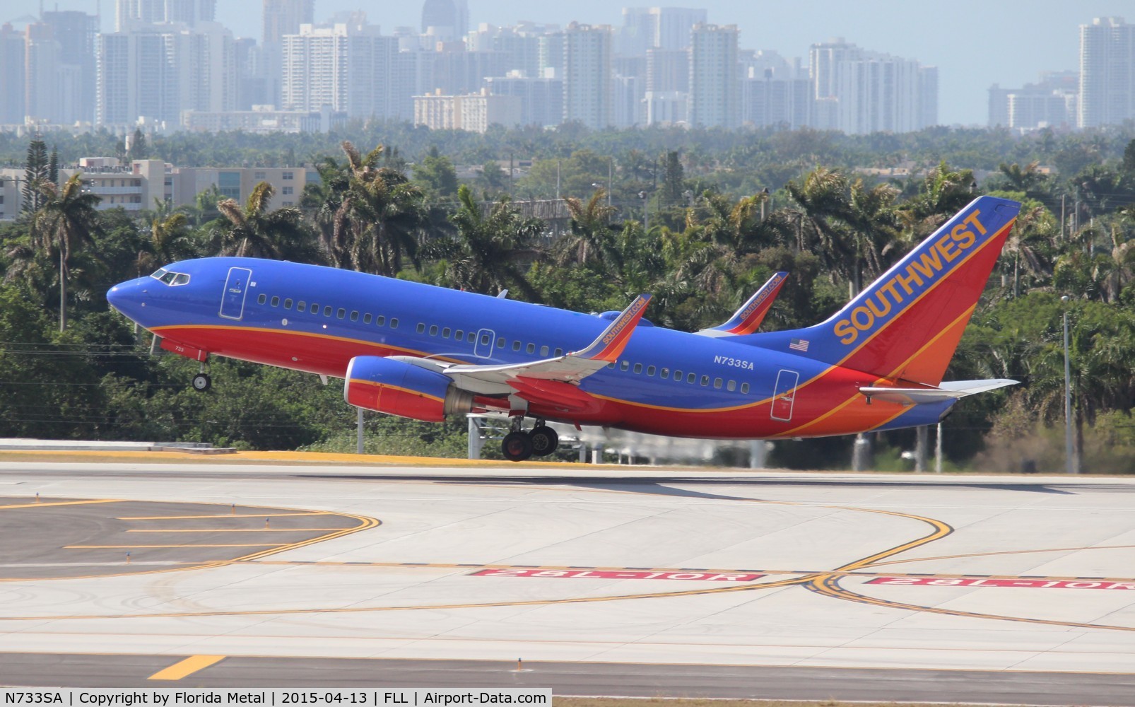 N733SA, 1999 Boeing 737-7H4 C/N 27865, Southwest