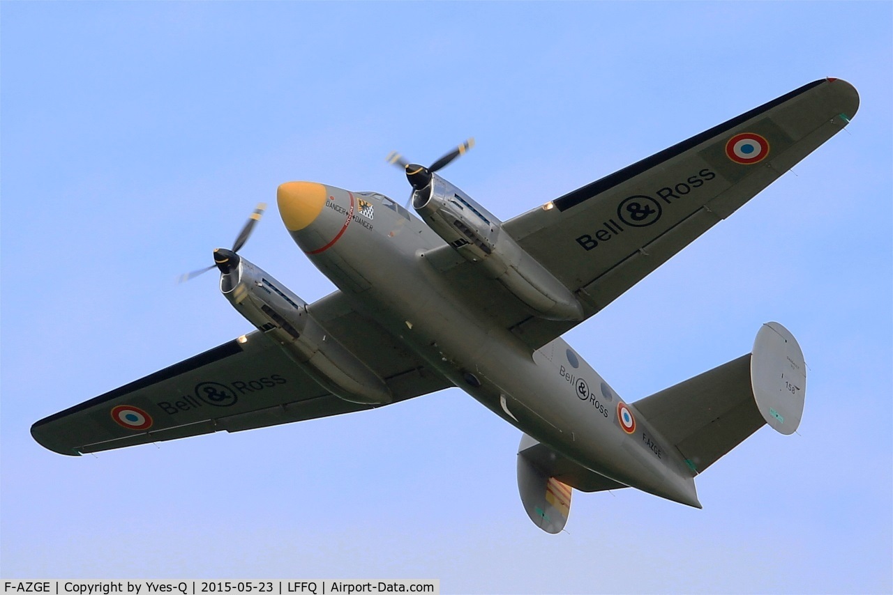 F-AZGE, Dassault MD-312 Flamant C/N 158, Dassault MD-312 Flamant, On display, La Ferté-Alais airfield (LFFQ) Airshow 2015