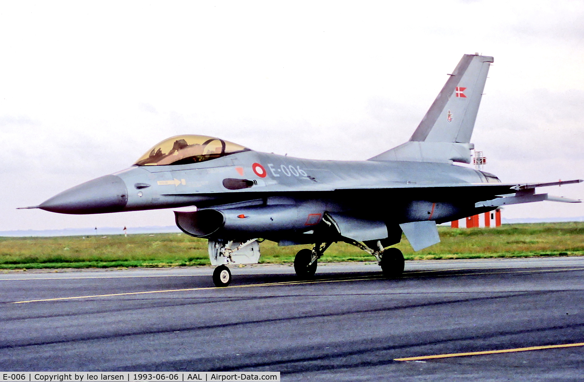 E-006, 1988 SABCA F-16A Fighting Falcon C/N 6F-49, RDAF Air Show Aalborg 6.6.93